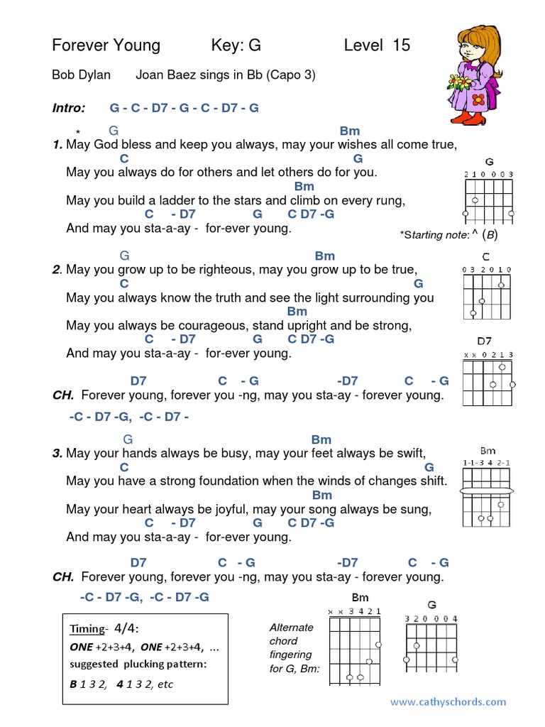 L 15 - Forever Young - Joan Baez - Key G - CCT | PDF