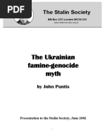 Ukranian Famine Myth