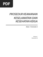 Download Prosedur Keamanan Keselamatan Dan Kesehatan Kerja X-2 by Atik Sumaryanto SN305368106 doc pdf