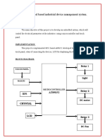  Touch Screen Based Industrial Device Management System.