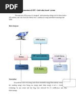 Automation of OFF - Grid Solar Based System