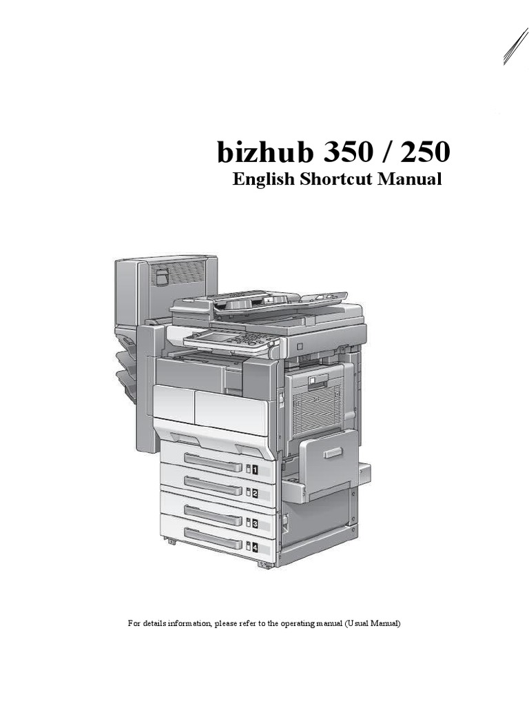 User Manual bizhub 350 | Image Scanner | Fax