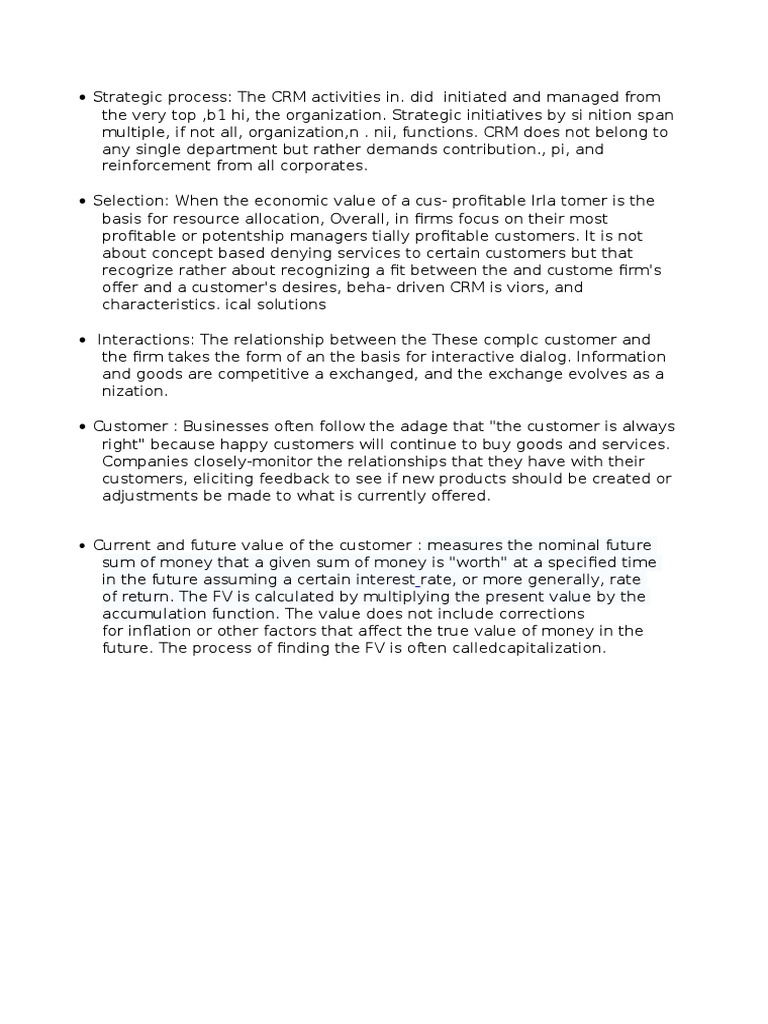 CRM Strategies for Customer Value Optimization | PDF