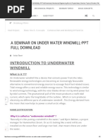Download A SEMINAR ON UNDER WATER WINDMILL-PPT full Download _ Mechanical Engineering World _ Project Ideas _ Seminar Topics _ E-books Pdf _ New Trendspdf by Raghuveer S Sira SN305375524 doc pdf