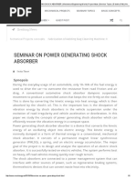 Seminar on POWER GENERATING SHOCK ABSORBER _ Mechanical Engineering World _ Project Ideas _ Seminar Topics _ E-books (PDF) _ New Trends