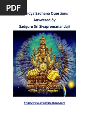 Siva premananda srividya guru
