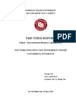 Factors Influent Gpa of Foreign Trade University Students