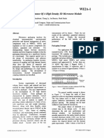 Design and Performance of A High Density 3D Microwave Module