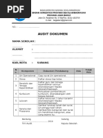 Audit Dokumen Akreditasi 2016