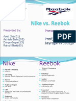 Nike Vs Reebok Final