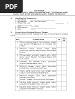 KUESIONER MINI PROJECT - CUCI TANGAN PAKAI SABUN