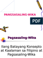 Pagsasaling Wika Report