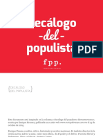 Decálogo del populista