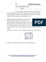 Class - IX Motion (Page No. 100) Answers