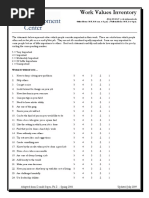 Work Values Inventory