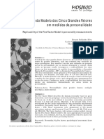 Replicabilidade do modelo dos cinco grandes fatores em medidas da personalidade