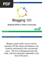 Blogging 101 PPT