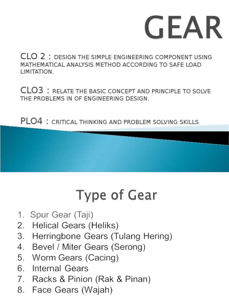 Nota Gear1 | PDF