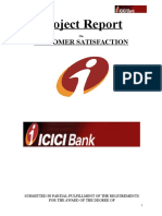 Project Report On ICICI Bank
