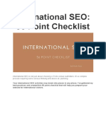 International SEO 56 Point Checklist