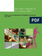 Review of Major Outbreak of e Coli o157 in Surrey 2009