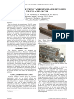 Commissioning of Strong Tapered Undulator Developed For Ifel Accelerator