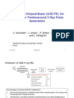 Two-Stage Chirped-Beam SASE-FEL For High Power Femtosecond X-Ray Pulse Generation