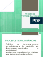 Procesos termodinámicos isotérmicos, isobáricos, isocóricos y adiabáticos