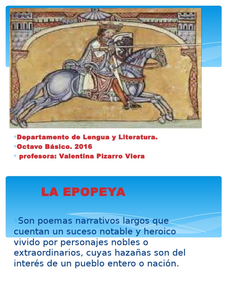 Laepopeya.ppt Poesía épica Poesía