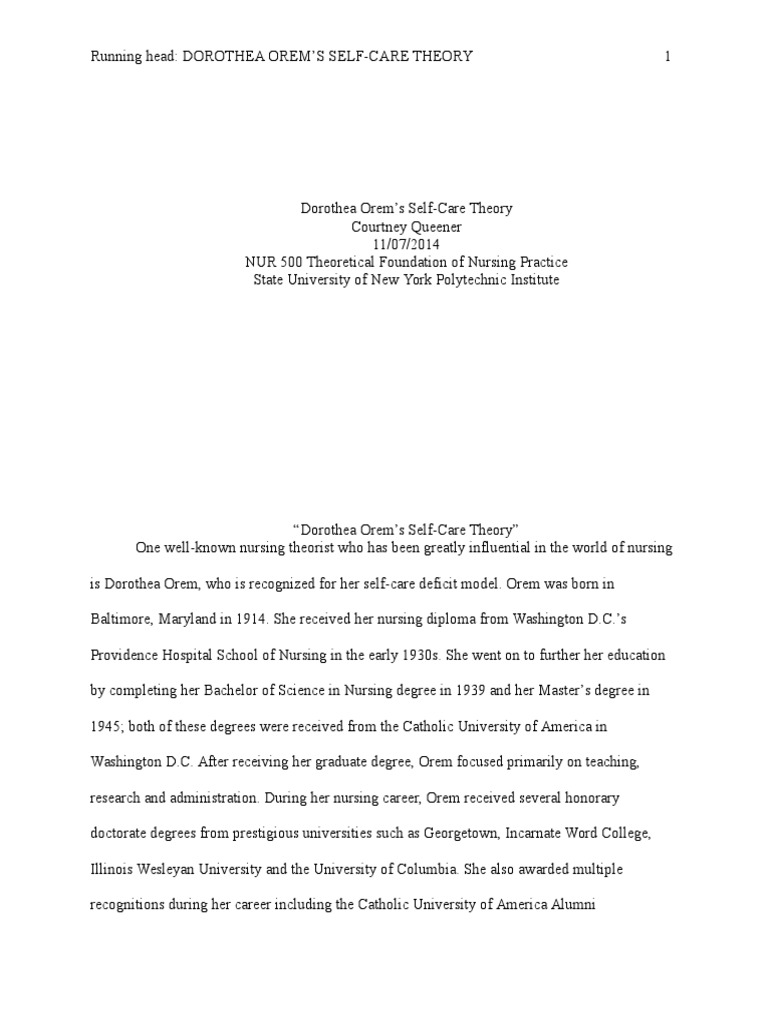 Easy nursing theories to write about picture