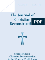 JCR Vol. 09: Symposium On Christian Reconstruction in The Western World Today
