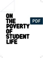 On The Poverty Of Student Life