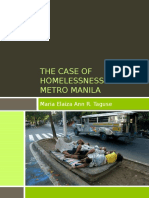 The Case of Homelessness in Metro Manila
