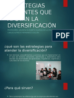 Estrategias Docentes Que Apoyan La Diversificación