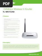 TL-WR741ND V5 Datasheet