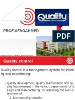 Introduction to Quality Engineering / Quality Control