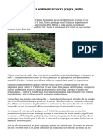 « Suggestions pour commencer votre propre jardin organique »