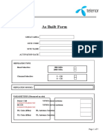 Appendix 3.3 - Repeater As Built Form - Template