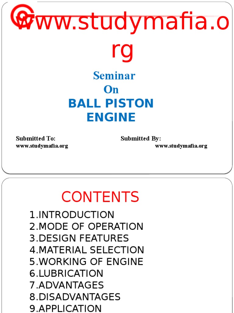 Overview of Ball Piston Engine | PDF | Internal Combustion Engine | Piston