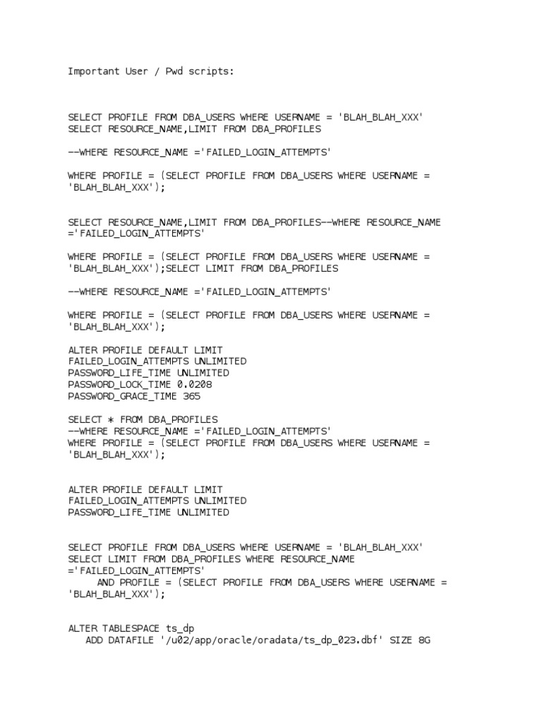 Username PWD Scripts | PDF