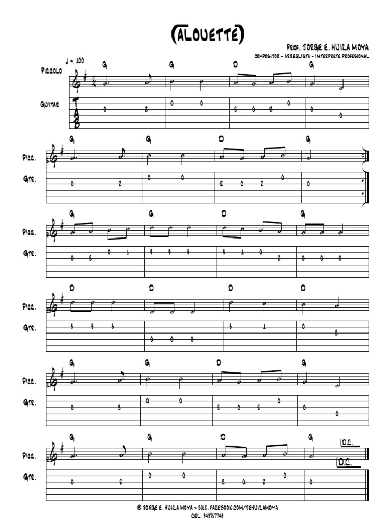 Tablaturas para guitarra PRINCIPIANTES.pdf Ocio