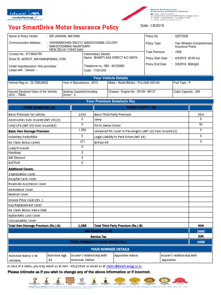 BIKE INSURANCE.pdf Deductible Insurance