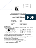 Soal Us Kimia 2015-2016 Paket A