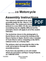 Sherco Motorcycle Assembly Instructions