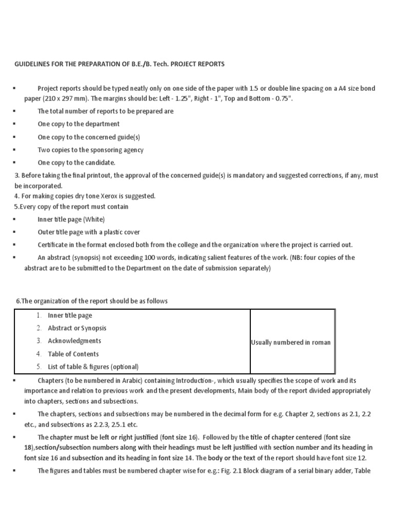 Guidelines For The Preparation Project | PDF | Software | Engineering