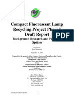 Compact Fluorescent Lamp Recycling Project Phase I Draft Report