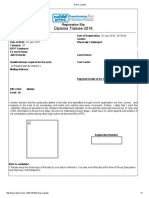 Diploma Trainee 2016: Registration Slip