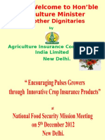 And Other Dignitaries: Hearty Welcome To Hon'ble Agriculture Minister