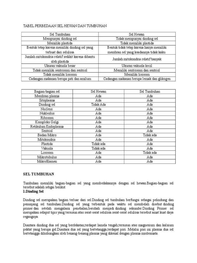 530 Koleksi Gambar Sel Hewan Dan Tumbuhan Perbedaan HD Terbaik