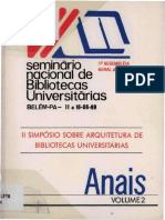 Seminario Nacional de Bibliotecas Universitárias